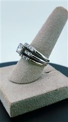 Platinum-Diamond Wedding Set 17 Diamonds 1.86 Carat T.W. 950 Platinum 8g Size:7